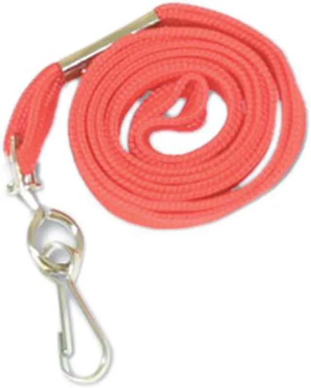 Main image of Advantus 75425 Deluxe Lanyards, J-Hook Style, 36" Long, Red, 24/Box