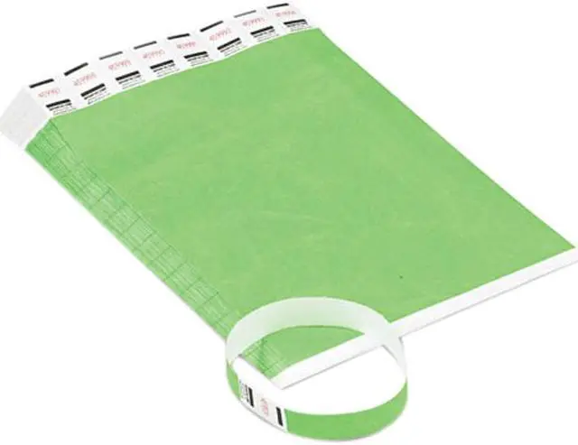 Main image of Advantus 75511 Crowd Management Wristbands, Sequentially Numbered, Green, 500/Pack