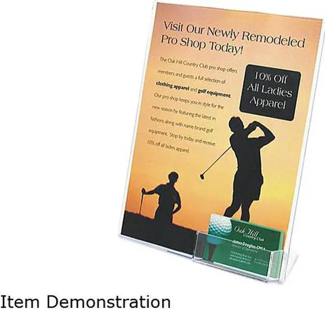 Main image of Superior Image Sign Holder w/Pocket, 8-1/2w x 11h, Clear