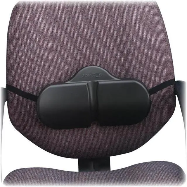 Main image of Safco 7150BL Softspot Lumbar Roll Backrest, 13-1/8w x 2-1/2d x 8h, Black