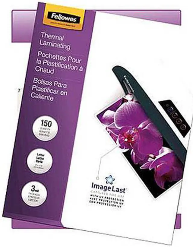 Alt view image 2 of 3 - Fellowes 5200509 Laminating Letter Size Pouch, ImageLast, 3Mil, 150 Pack –Clear
