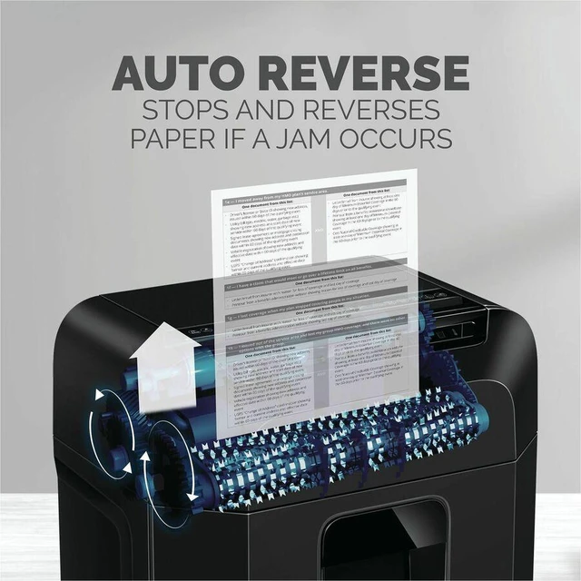 Alt view image 6 of 6 - Fellowes AutoMax 100MA Auto Feed Shredder - Continuous Shredder - Micro Cut - 10 Per Pass - for shredding Credit Card, Paper, Paper Clip, Staples - P-4 - 10 Minute Run Time - 4704001