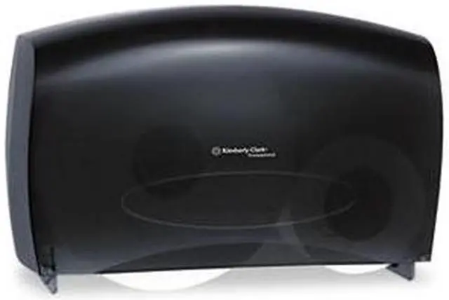 Main image of KIMBERLY-CLARK PROFESSIONAL* 09551 IN-SIGHT JRT Combo Tissue Dispenser, 20 2/5w x 5 4/5d x 13 1/8h, Smoke/Gray