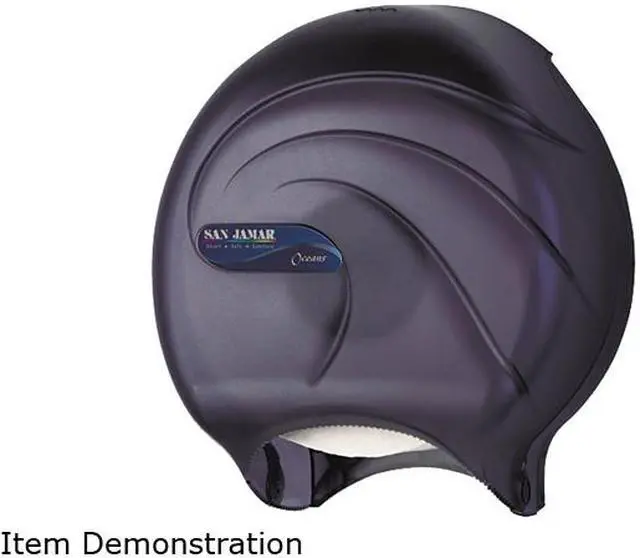 Main image of San Jamar R2090TBK Oceans Single JBT Tissue Dispenser, 9 5/8 x 5 1/2 x 11 3/4, Black Pearl