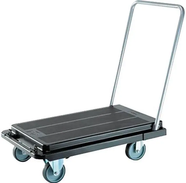 Main image of Deflect-o CRT5500-04 Heavy-Duty Platform Cart, 500lb Capacity, 20-9/10w x 32-5/8d x 9h, Black