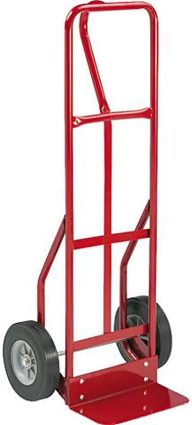 Main image of Safco 4084R Two-Wheel Steel Hand Truck, 500lb Capacity, 18w x 47h, Red