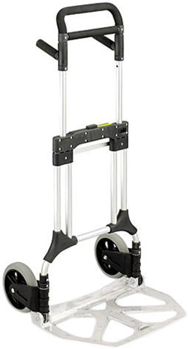 Main image of Safco 4055NC Stow-Away Heavy Duty Hand Truck, 500lb Capacity, 23w x 24d x 50h, Aluminum