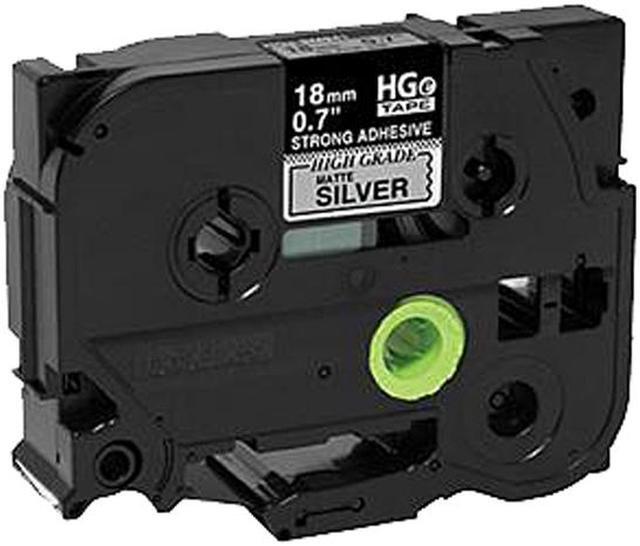 Main image of Brother HGES9415PK Black on Matte Silver Extra-Strength Adhesive Label Tape