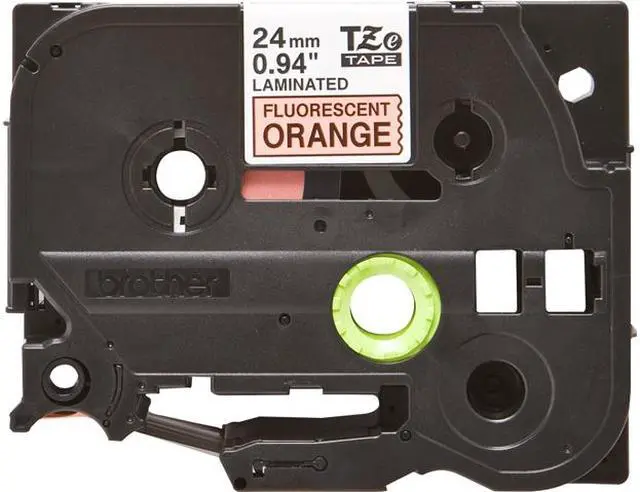 Main image of Brother TZe-B51 Label Tape 0.94" Width x 16.40 ft Length - 1 Roll - Direct Thermal - Fluorescent Orange