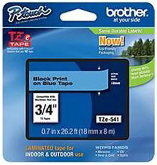 Main image of Brother TZe541 Black on Blue Label Tape