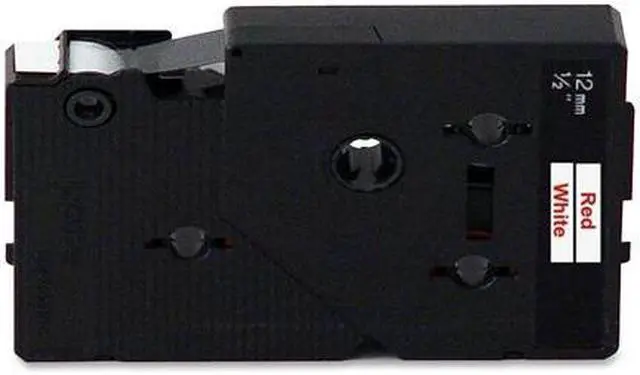 Main image of Brother TC21 Red on White Tape for P-Touch Label Printer, 12mm (0.47") x 7.7m (25.2 ft) each - 2/Pack