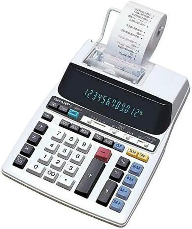 Main image of Sharp EL2201RII 12-digit Fluorescent Display with Two-Colour Printer (Minimum Purchase Quantity 5 units)