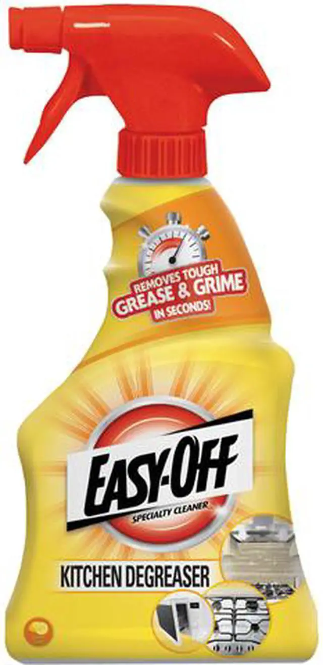 Main image of EASY-OFF 62338-97024 Kitchen Degreaser, Lemon Scent, 16 oz. Spray Bottle, 6/Carton