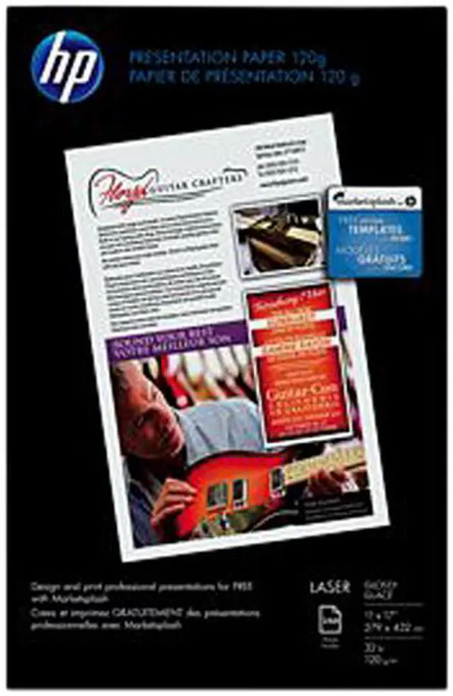 Alt view image 2 of 2 - HP Q2547A (Q2547A-PROMO) Premium Glossy Presentation Paper 120 gsm-250 sheet / Tabloid / 11.00" x 17.00"
