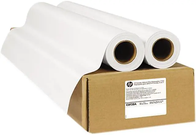 Main image of HP C0F28A Everyday Adhesive Gloss Polypropylene, 36" x 75 ft., White, 2 Rolls/Pack