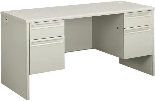 Main image of HON H38852.B9.Q 38000 Series Kneespace Credenza, 60" x 24" x 29.5", Silver Mesh / Light Gray