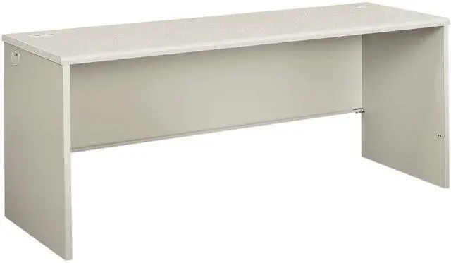 Main image of HON H38925.B9.Q 38000 Series Desk Shell, Laminate, 72" x 24" x 30", Silver Mesh / Light Gray