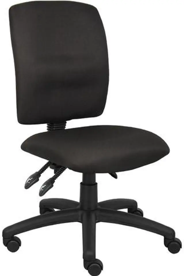 Main image of Boss B3035BK Multi-Function Fabric Task Chair Without Arms