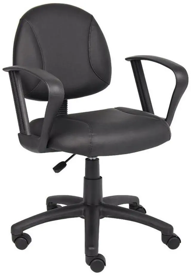 Main image of BOSS Black Posture Chair with Loop Arms (B307)