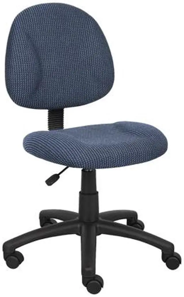 Alt view image 2 of 7 - BOSS Blue Perfect Posture Deluxe Office Task Chair without Arms (B315-BE)