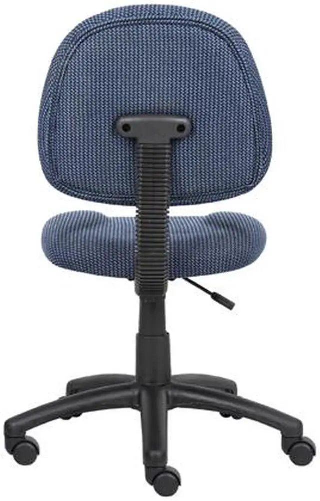 Alt view image 3 of 7 - BOSS Blue Perfect Posture Deluxe Office Task Chair without Arms (B315-BE)
