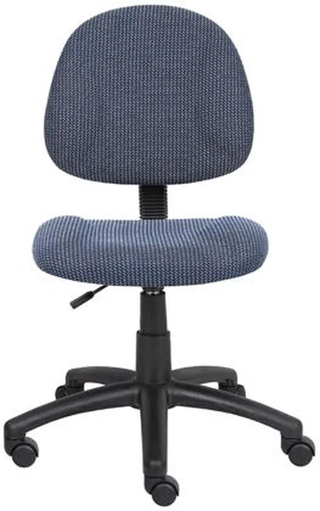 Alt view image 4 of 7 - BOSS Blue Perfect Posture Deluxe Office Task Chair without Arms (B315-BE)
