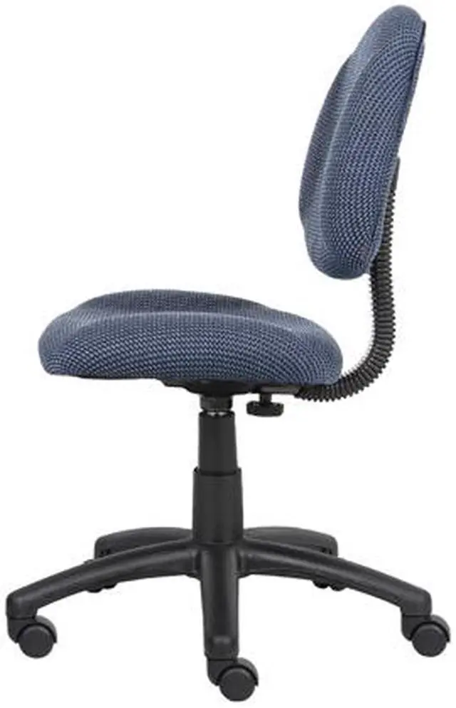 Alt view image 5 of 7 - BOSS Blue Perfect Posture Deluxe Office Task Chair without Arms (B315-BE)