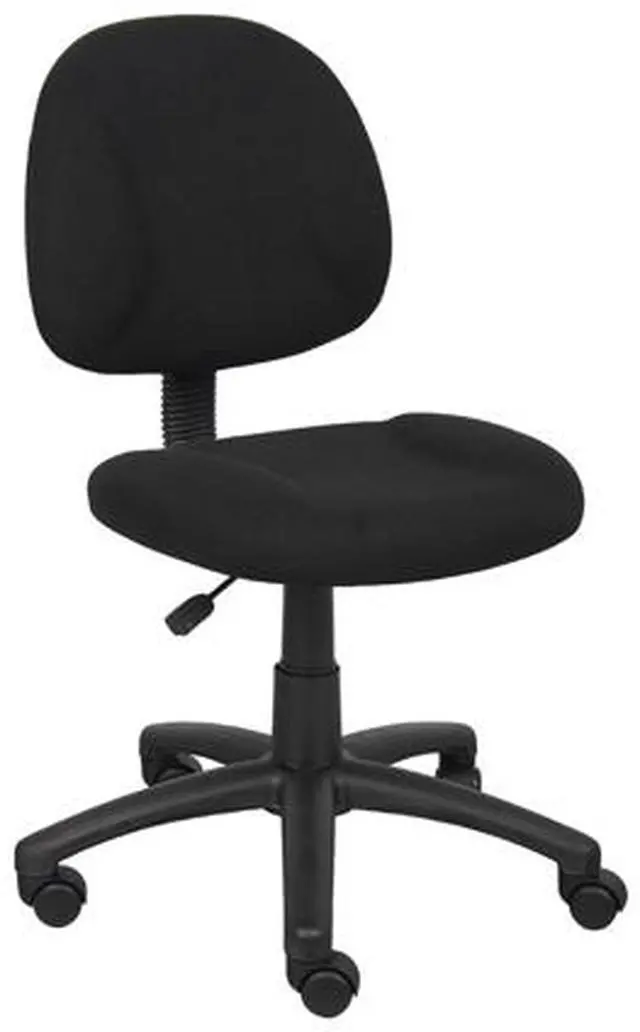 Alt view image 4 of 7 - BOSS Black Perfect Posture Deluxe Office Task Chair without Arms (B315-BK)