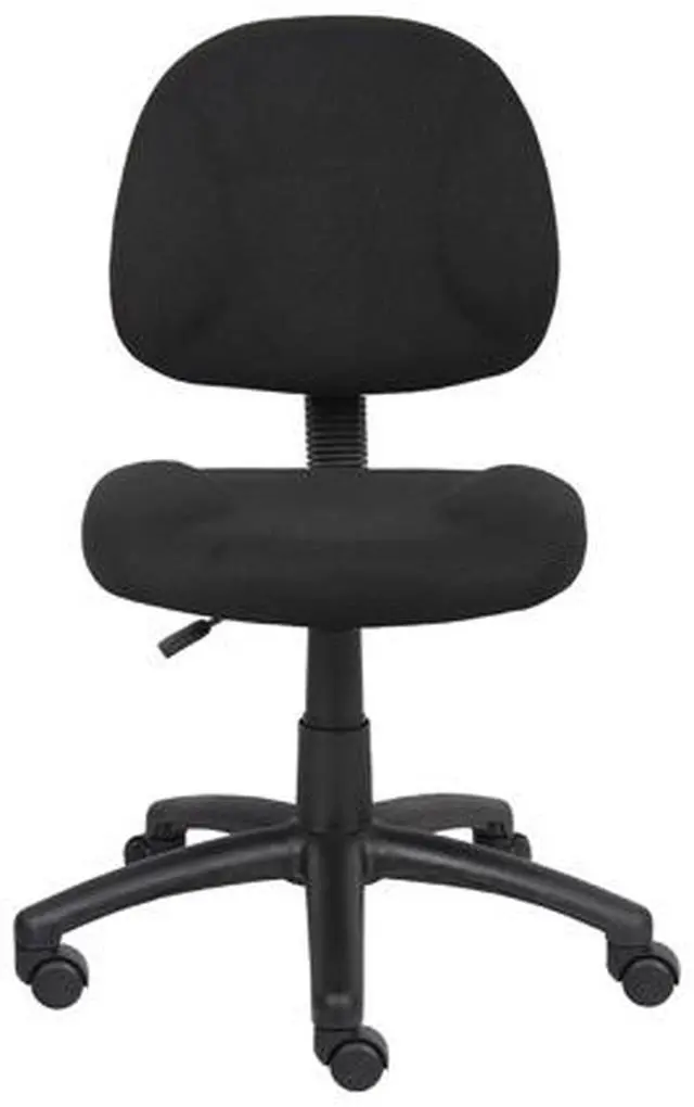 Alt view image 3 of 7 - BOSS Black Perfect Posture Deluxe Office Task Chair without Arms (B315-BK)
