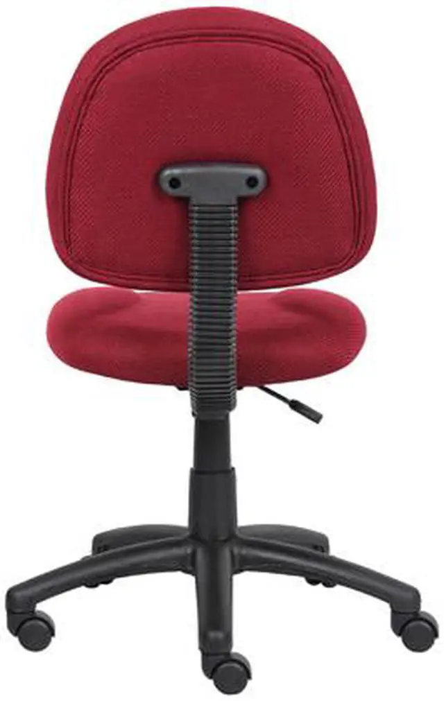 Alt view image 3 of 7 - BOSS Burgundy Perfect Posture Deluxe Office Task Chair without Arms (B315-BY)