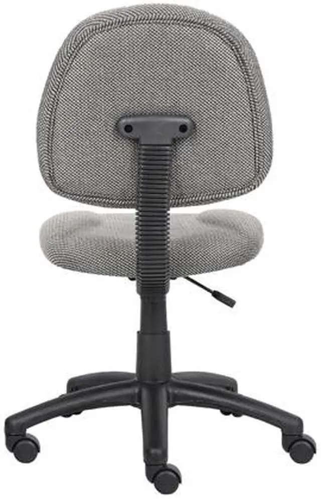 Alt view image 3 of 7 - BOSS Grey Perfect Posture Deluxe Office Task Chair without Arms (B315-GY)