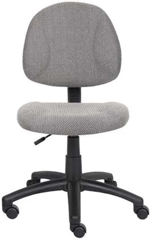 Alt view image 4 of 7 - BOSS Grey Perfect Posture Deluxe Office Task Chair without Arms (B315-GY)