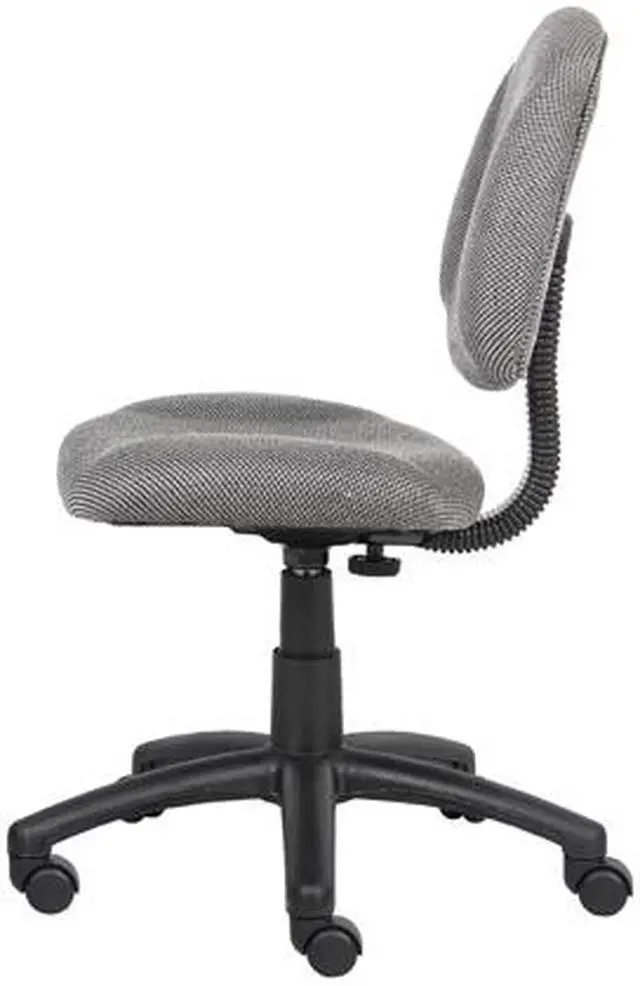 Alt view image 5 of 7 - BOSS Grey Perfect Posture Deluxe Office Task Chair without Arms (B315-GY)