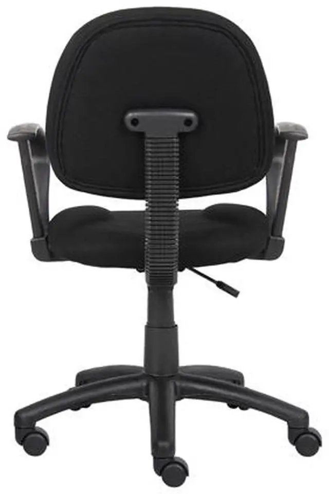 Alt view image 7 of 8 - BOSS Black Perfect Posture Deluxe Office Task Chair W/ Loop Arms (B317-BK)