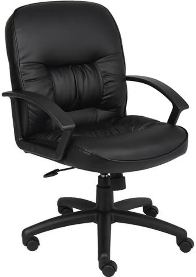 Main image of BOSS Mid Back LeatherPlus Chair (B7306)