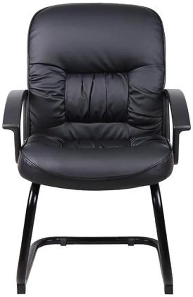 Alt view image 3 of 5 - BOSS Mid Back LeatherPlus Guest Chair (B7309)