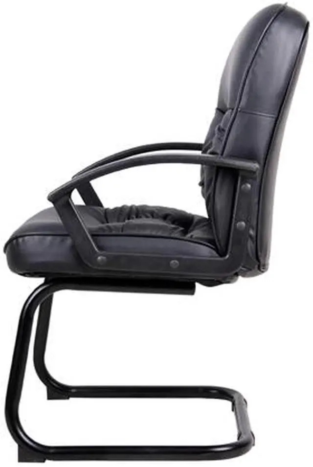Alt view image 4 of 5 - BOSS Mid Back LeatherPlus Guest Chair (B7309)