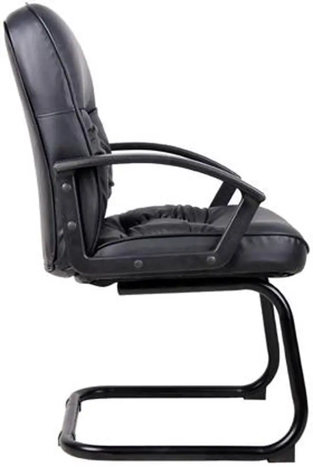 Alt view image 5 of 5 - BOSS Mid Back LeatherPlus Guest Chair (B7309)