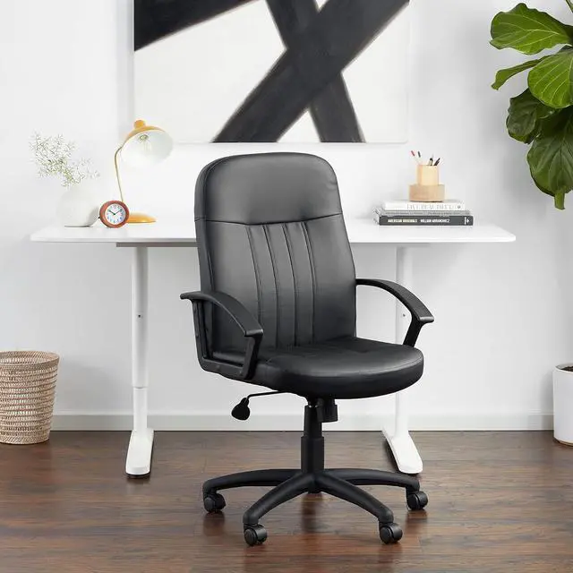 Alt view image 5 of 5 - BOSS Executive Leather Budget Chair (B8106)