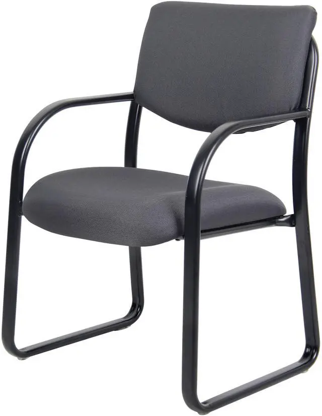 Alt view image 2 of 8 - BOSS Grey Fabric Guest Chair (B9521-GY)
