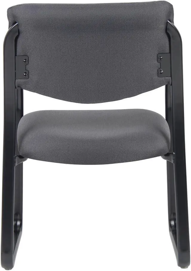Alt view image 5 of 8 - BOSS Grey Fabric Guest Chair (B9521-GY)