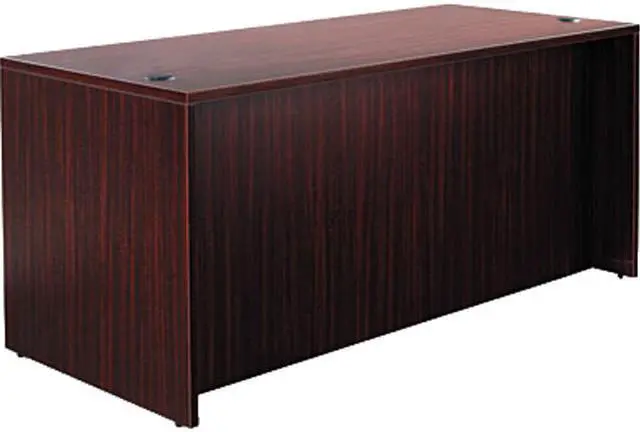 Main image of 65" x 29 1/2" Valencia Series Straight Front Desk Shell - Mahogany