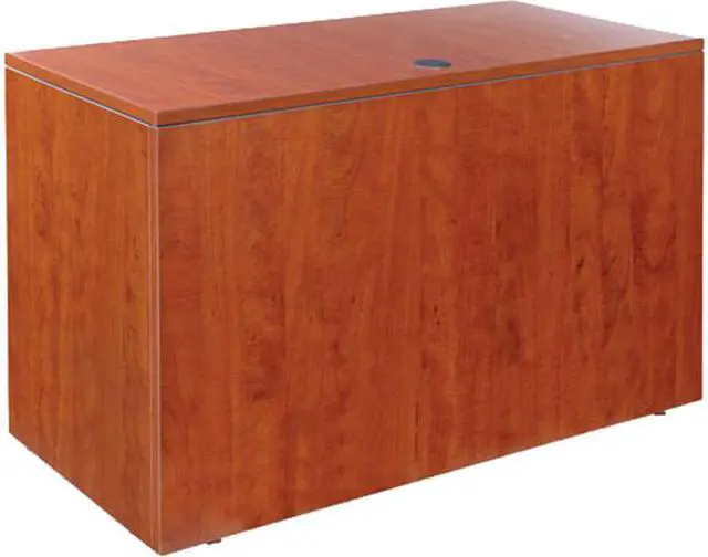 Main image of Alera ALEVA354824MC Valencia Series Reversible Return/Bridge Shell, 47-1/4w x 23-5/8d, Medium Cherry
