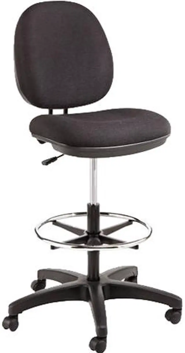 Main image of Alera Interval Series IN4611 (ALEIN4611)Swivel Task Stool, 100% Acrylic With Tone-On-Tone Pattern, Black