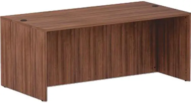 Main image of Alera VA217236WA Valencia Series Straight Front Desk Shell, Modern Walnut