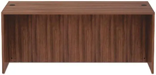 Alt view image 2 of 2 - Alera VA227236WA Valencia Series Bow Front Desk Shell, Modern Walnut