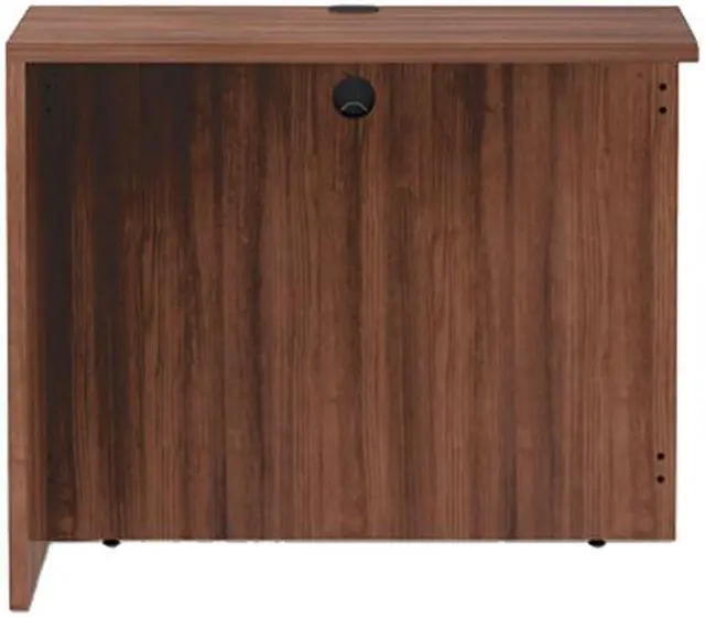Alt view image 2 of 4 - Alera VA353624WA Valencia Series Reversible Return/Bridge Shell, 29.63" x 35.00" x 23.63", Modern Walnut