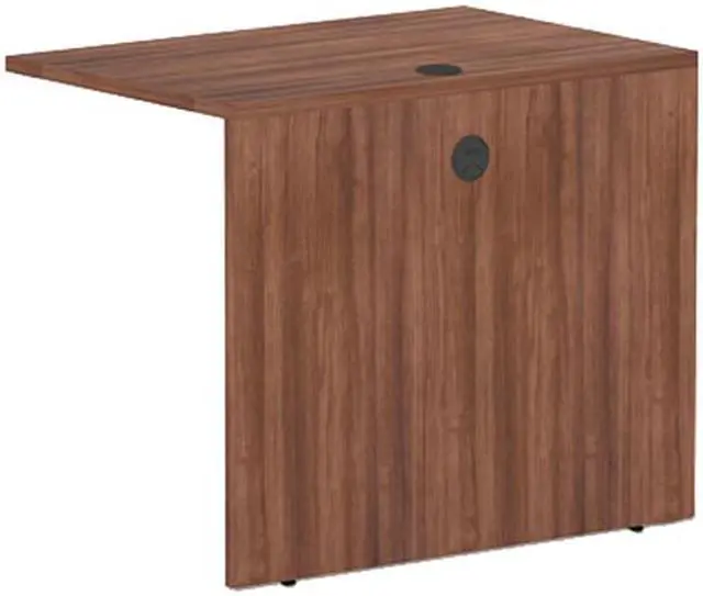 Alt view image 3 of 4 - Alera VA353624WA Valencia Series Reversible Return/Bridge Shell, 29.63" x 35.00" x 23.63", Modern Walnut