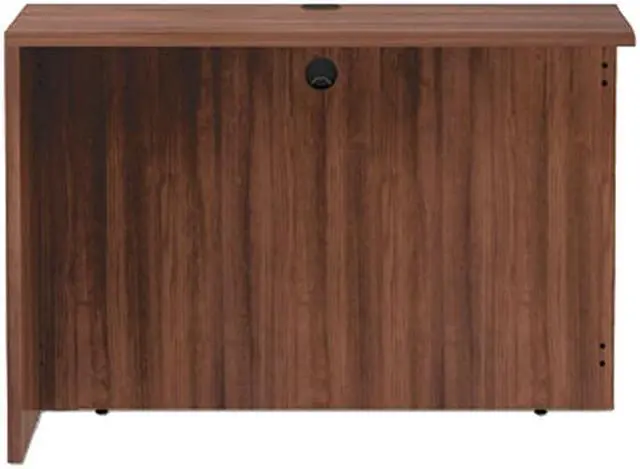Alt view image 2 of 3 - Alera VA354224WA Valencia Series Reversible Return / Bridge Shell, 42.00" x 23.63", Modern Walnut
