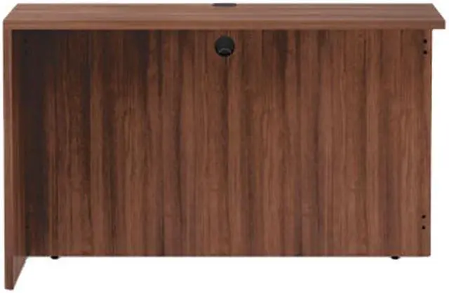 Alt view image 3 of 4 - Alera VA354824WA Valencia Series Reversible Return / Bridge Shell, 47.25" x 23.63", Modern Walnut
